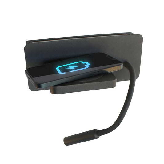 Aplique LED Rob2 5W+3W con USB y Cargador Wireless CristalRecord - imagen 2 | CristalRecord