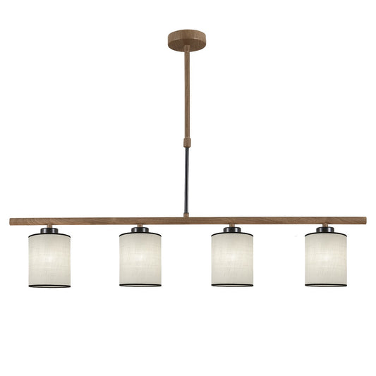 Barra de luces 4L Berta Negra-Madera AJP/Alemar 11204 - lozguru.com