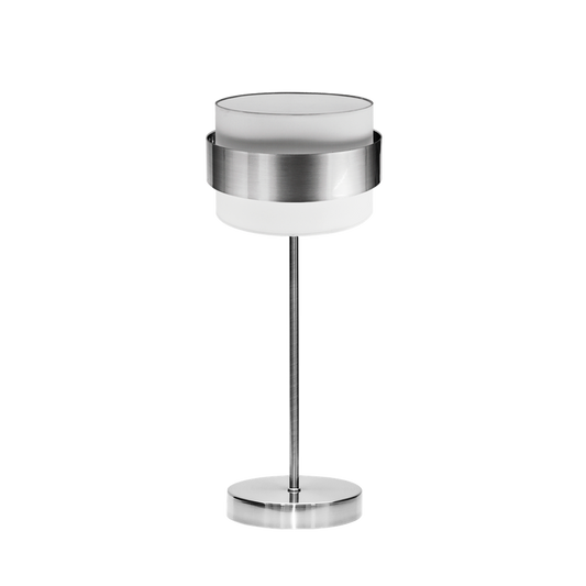 Sobremesa De Pantalla Bremen Cromo / Blanca-Plata – vista principal · Ref. 066471020