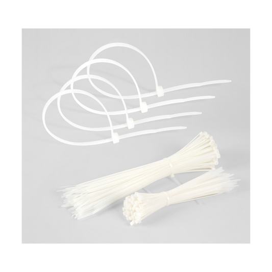 Bridas de Cables Util Blancas 2,5x100 mm Bolsa 100 Uds Fabrilamp - vista principal | Fabrilamp / Abrila · Ref. 188125101
