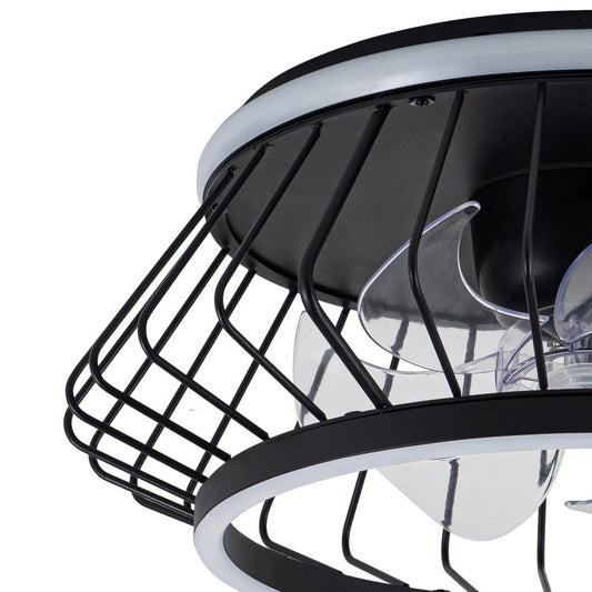 Ventilador Plafón Cobra 50 cm LED 50W 4800 lm CCT Negro CristalRecord - imagen 2 | CristalRecord