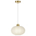 Lámpara Colgante Nawa Latón Opal 60W E-27 Alemar - vista principal | AJP / Alemar · Ref. 12033