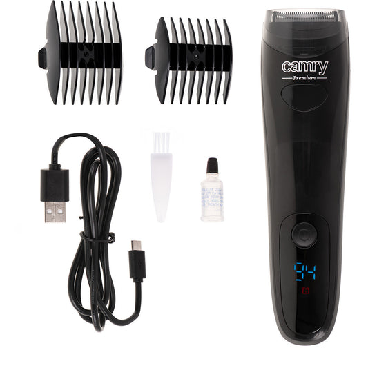 Recortadora de Barba Inalámbrica CR2833 USB con Pantalla LCD Negro Fabrilamp - imagen 2 | Fabrilamp / Abrila · Ref. P017CR2833