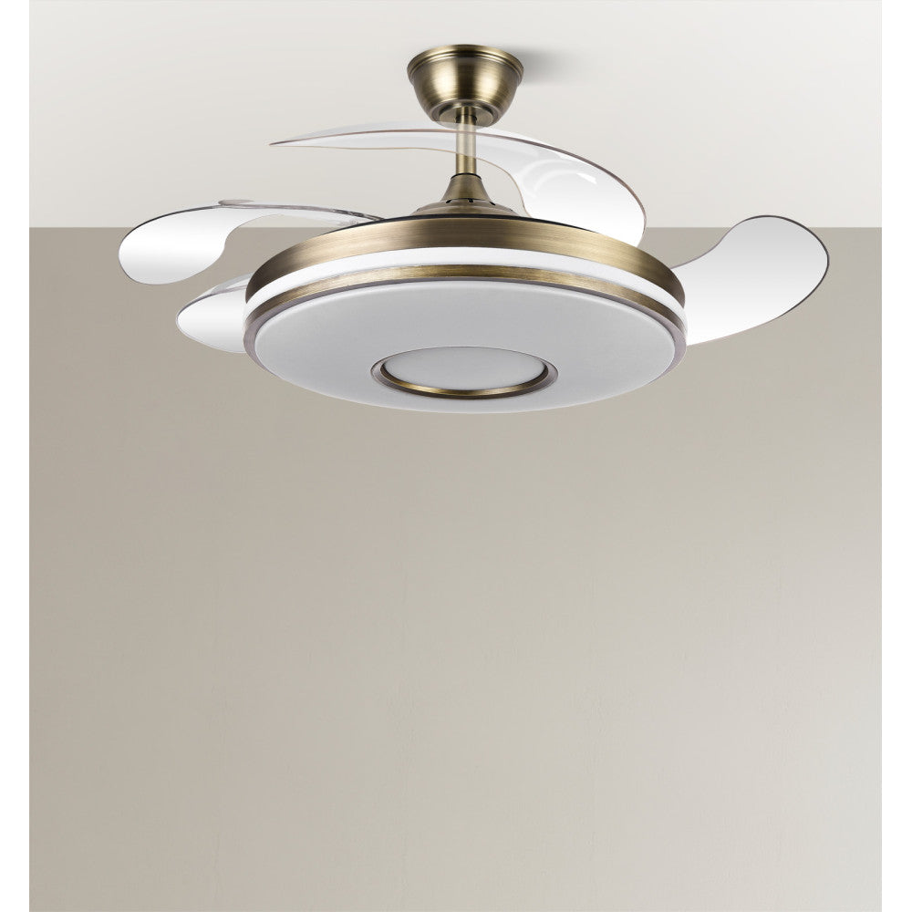 Ventilador de Techo Retráctil Dani 106 cm LED 59W Fabrilamp - imagen 3 | Fabrilamp / Abrila · Ref. 165391414