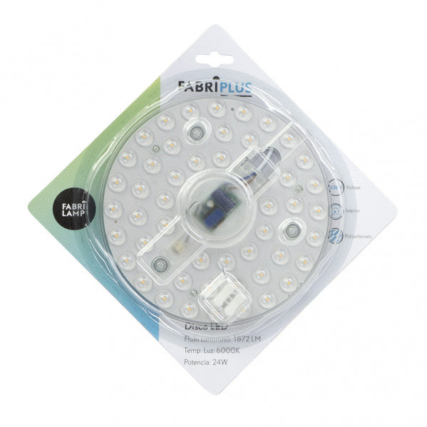 Disco LED de Placa 24 W 6000 K Blanco Frío 17 cm Fabrilamp - vista principal | Fabrilamp / Abrila