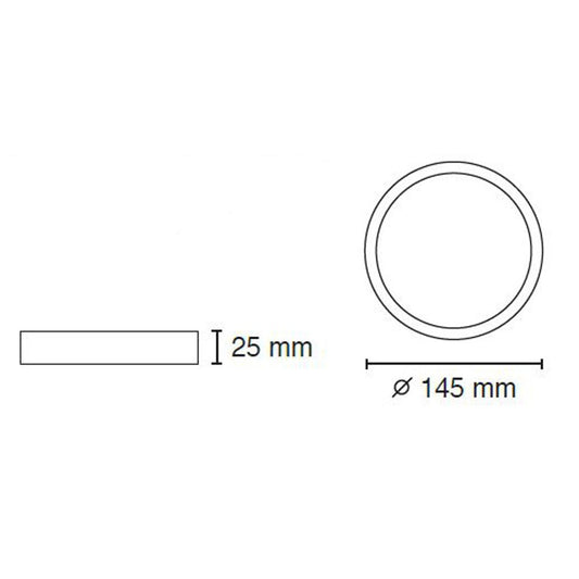 Downlight de Superficie Kaju LED 16W Ø 145 mm 4200 K Gris CristalRecord - imagen 2 | CristalRecord