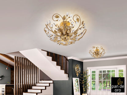 Plafón Schuller Verdi - Iluminación Elegante Marfil y Oro | lozguru.com