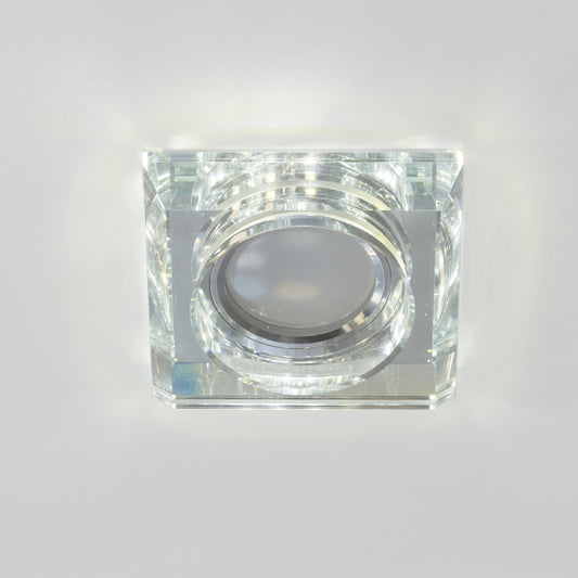 Empotrable LED Gemo Cuadrado Ø90 mm 3W GU10 4000K Transparente CristalRecord - imagen 2 | CristalRecord