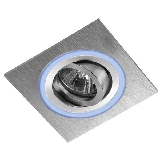 Empotrable LED Azul Aret 2,4W 105 mm Cuadrado 150 lm CristalRecord - vista principal | CristalRecord
