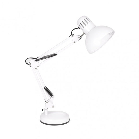 Flexo de Mesa Articulado Rutilo 1xE27 Blanco Fabrilamp - vista principal | Fabrilamp / Abrila