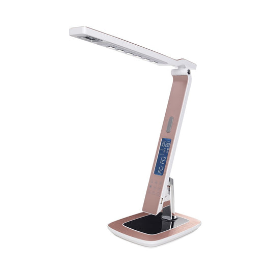 Flexo LED con Alarma Despertador Miri 10W Rosa CristalRecord - vista principal | CristalRecord