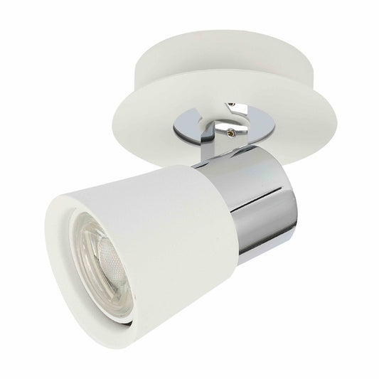Foco Empotrable Basculante GU10 Iris Blanco y Cromo CristalRecord - vista principal | CristalRecord