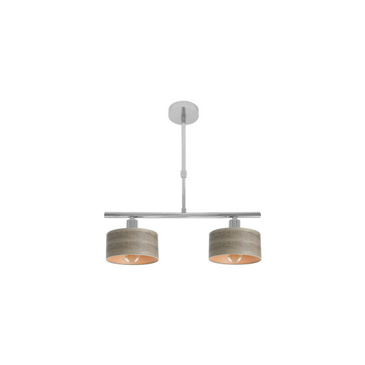 Lámpara Colgante Gilda 2 Luces E14 Fabrilamp - vista principal | Fabrilamp / Abrila · Ref. 190352083