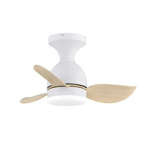 Ventilador de Techo LED Julie 56 cm 20W 2000 lm CCT Blanco Madera CristalRecord - vista principal | CristalRecord