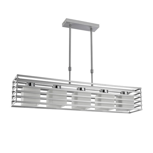 Lámpara de Techo Cell 5 Luces Plata 5xE27 Max. 40W Moderna CristalRecord - vista principal | CristalRecord