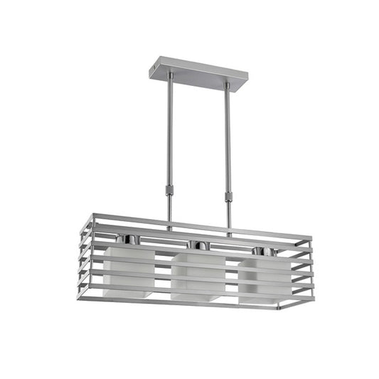 Lámpara de Techo Cell 3 Luces 50 cm 3xE27 Máx. 40W Plata Moderna CristalRecord - vista principal | CristalRecord