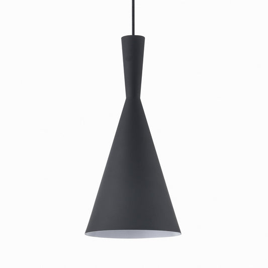 Lámpara Colgante Dafne Negra 1xE27 Metal Minimalista CristalRecord - imagen 2 | CristalRecord