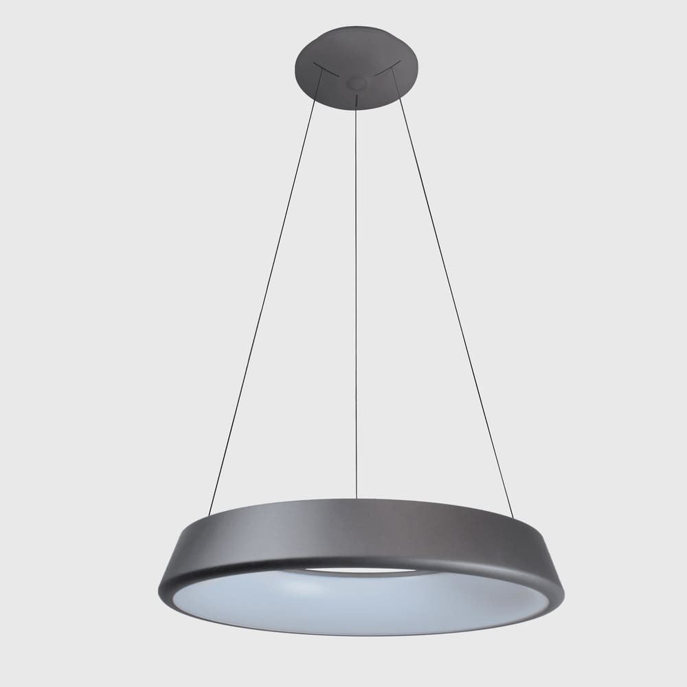 Lámpara Colgante Lizer 40 cm LED 21W 1234 lm 3000K Plata CristalRecord - imagen 2 | CristalRecord