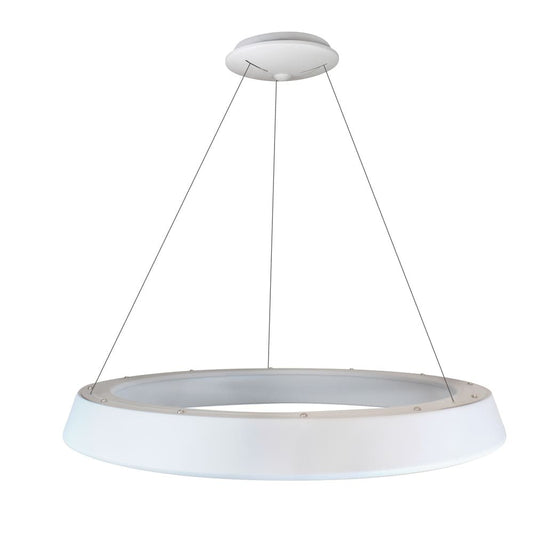 Lámpara Colgante Lizer 60 cm LED 36W 3000K 2192 lm Blanca CristalRecord - imagen 2 | CristalRecord