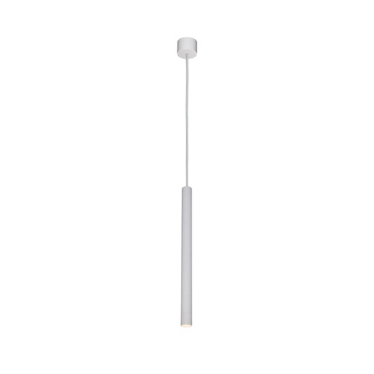 Lámpara Colgante Tubular Slim Blanco G9 Aluminio CristalRecord - vista principal | CristalRecord