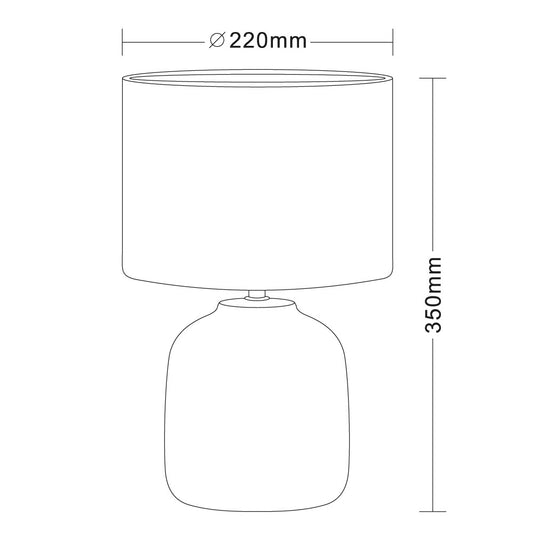 Lámpara de Mesa Delfi 35 cm Cerámica Blanca E14 CristalRecord - imagen 2 | CristalRecord · Ref. 05-072-00-100, 05-072-00-181