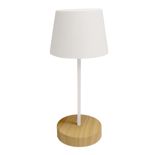 Lámpara de Mesa Merida 79 cm LED 3W 300 lm 3000K Blanca Madera CristalRecord - vista principal | CristalRecord