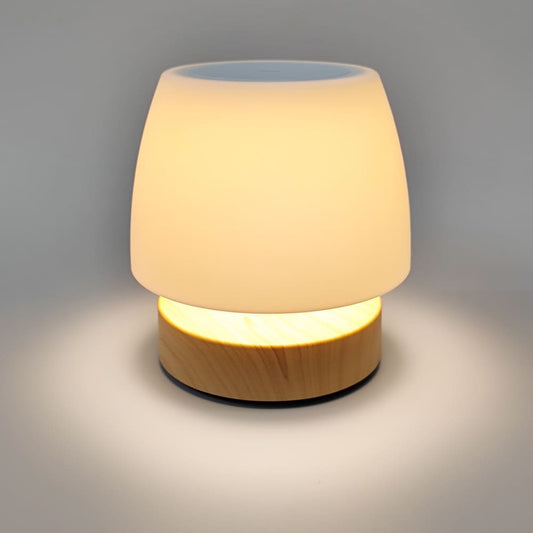 Lámpara de Mesa Portátil LED Small 16 cm 3W 200 lm 3000K Madera CristalRecord - imagen 2 | CristalRecord