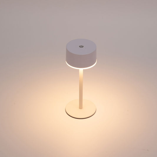 Lámpara de Mesa LED Recargable Pope 2W 180 lm 3000 K Blanca CristalRecord - imagen 2 | CristalRecord