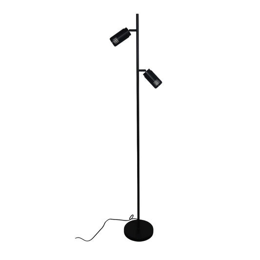 Lámpara de Pie Sahara 150 cm 2xGU10 Negro Arenado CristalRecord - vista principal | CristalRecord
