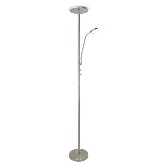 Lámpara de Pie Teo LED Regulable Níquel CristalRecord - vista principal | CristalRecord