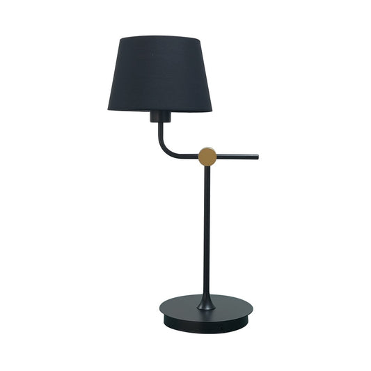 Lámpara de Mesa Solor 590 mm E27 Negro y Oro CristalRecord - vista principal | CristalRecord · Ref. 05-443-27-180