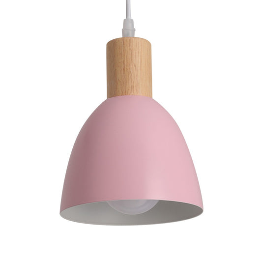 Lámpara de Techo Lilian Rosa Infantil 14 cm E27 Madera CristalRecord - imagen 2 | CristalRecord