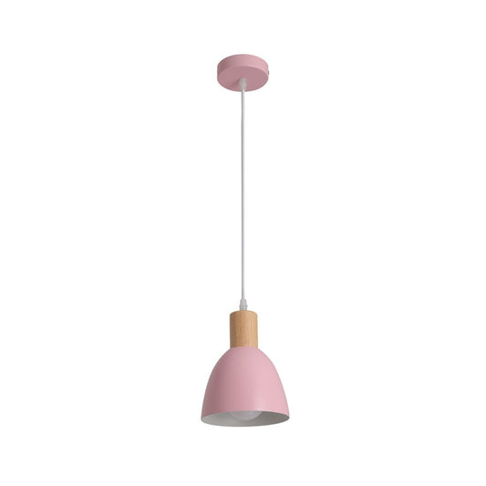 Lámpara de Techo Lilian Rosa Infantil 14 cm E27 Madera CristalRecord - vista principal | CristalRecord