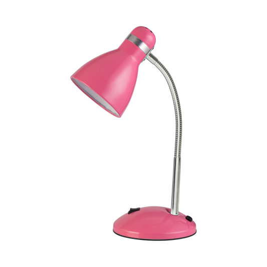Flexo de Bombilla Lazulita Rosa / Cromo – vista principal · Ref. 140271000