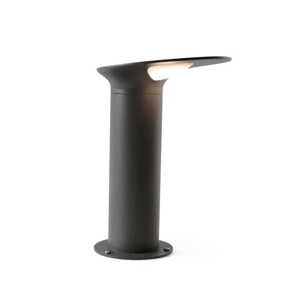 Modelo 3D interactivo y realidad aumentada de Baliza de Exterior LOTUS Gris Oscuro Aluminio IP65 FARO