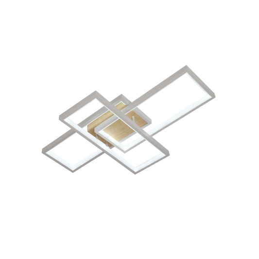 Plafón Moderno LED Madaleta 9,5x62x38,5 cm / Haya / Blanco – vista principal · Ref. 244681041