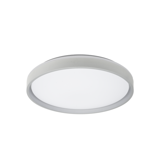 Plafón Moderno LED Morgan Blanco / Plata – vista principal · Ref. 218585074