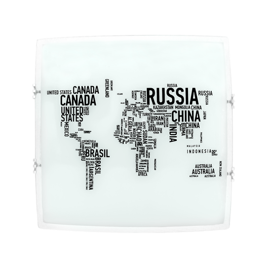 Plafón Moderno Bombilla Mundi Blanco – vista principal · Ref. 115283001