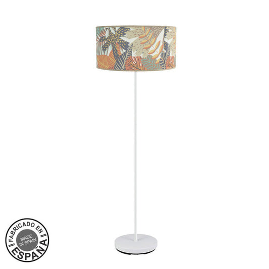 Lámpara de Pie de Salón Etiopia 164 cm Blanco Estampado Fabrilamp - vista principal | Fabrilamp / Abrila