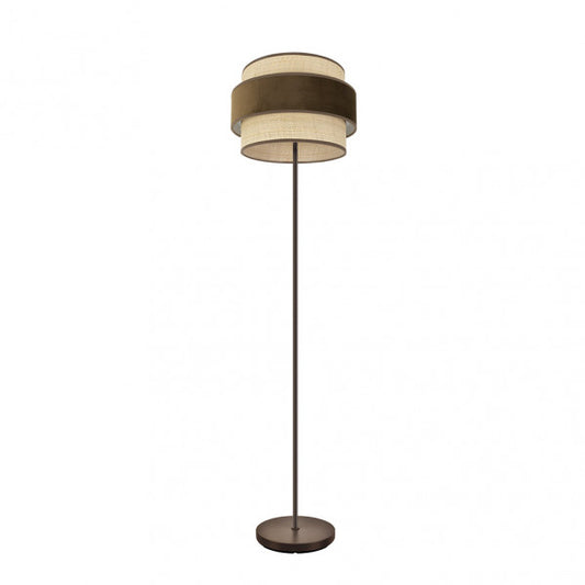 Lámpara de Pie de Salón Reyes 160 cm Marrón y Natural Fabrilamp - vista principal | Fabrilamp / Abrila