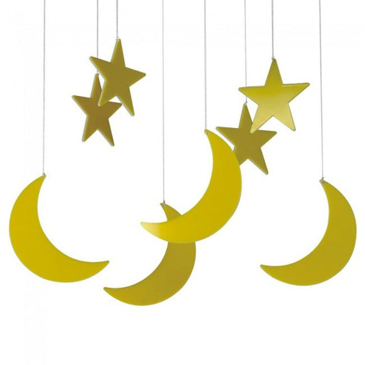 Plafón de Techo Infantil Fugaz con Lunas y Estrellas Amarillas CristalRecord - imagen 2 | CristalRecord