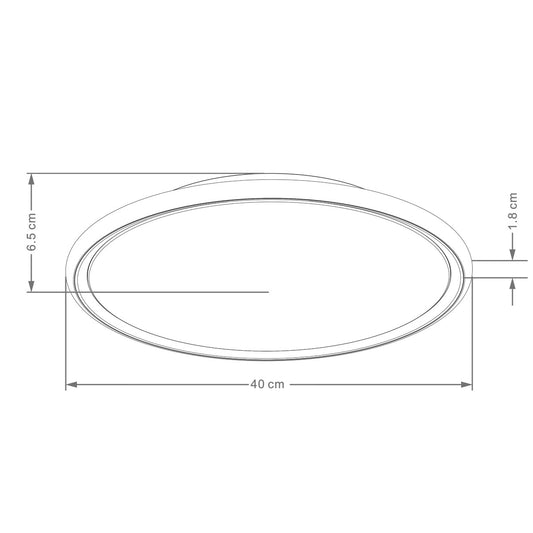 Plafón de Techo LED Eneko 40W 40 cm Blanco AJP Alemar - imagen 2 | AJP / Alemar
