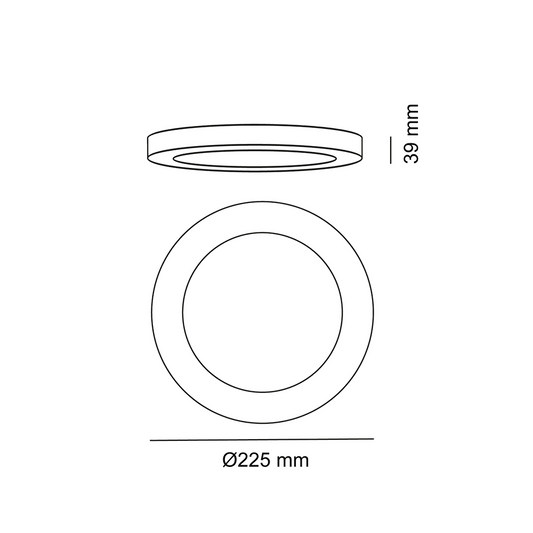 Plafón LED KNOW Redondo Ø175 mm 12W 960 lm 4000K Blanco CristalRecord - imagen 2 | CristalRecord