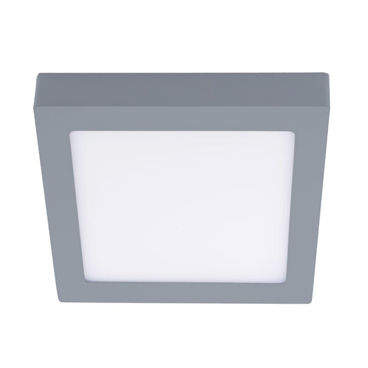 Plafón LED Cuadrado 12 cm 6W 480 lm 4000K Gris KNOW CristalRecord - vista principal | CristalRecord