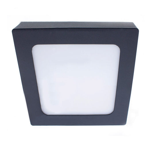Plafón LED de Superficie Gelys 22 cm 18W IP54 4000K Antracita para Baño CristalRecord - vista principal | CristalRecord · Ref. 02-644-18-380