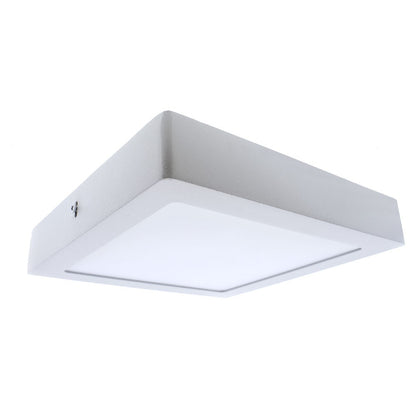 Plafón LED de Superficie Gelys 18W Cuadrado Blanco CristalRecord - vista principal | CristalRecord