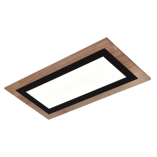 Plafón LED Hasbi 45W 4400 lm 3CCT Smart Madera Negro CristalRecord - imagen 2 | CristalRecord