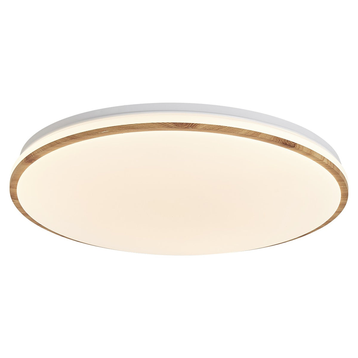 Plafón LED Santos 40 cm 48W Madera y Blanco Alemar - vista principal | AJP / Alemar