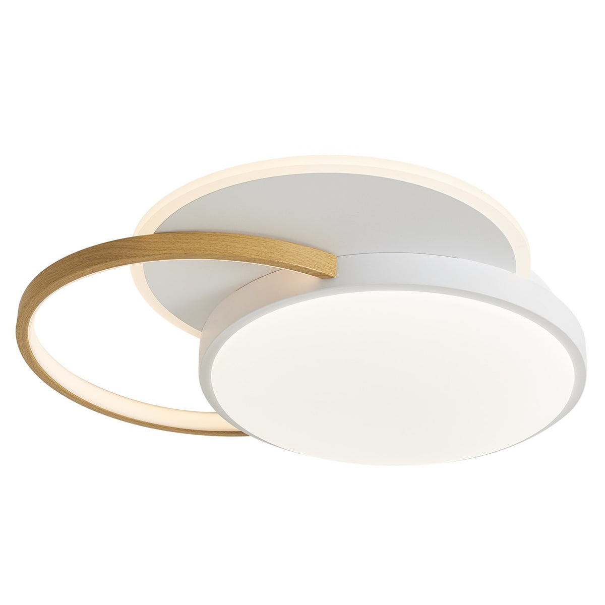 Plafón LED de Techo Taigo 65W Blanco y Madera Alemar - vista principal | AJP / Alemar · Ref. 11912