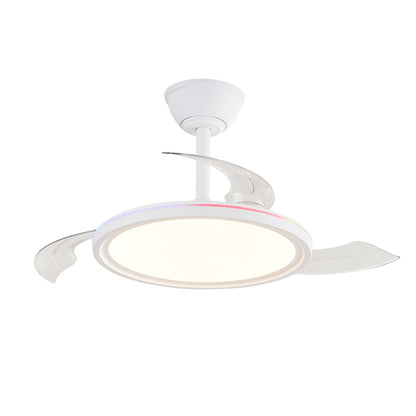 Ventilador de Techo con Luz LED Rexus RGB Aspas Retráctiles Blanco CristalRecord - imagen 3 | CristalRecord